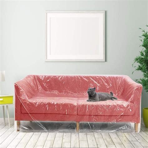 Nov 22, 2021 · Buy PROTECTO® Plastic Couch Cover for Moving - 6 mil Thick Waterproof Recliner, Armchair Slipcover with Tape - Clear Sofa Protector Against Dust, Stain – Furniture Storage Bags 120 x 71.5 inch 1pc: Sofa Slipcovers - Amazon.com FREE DELIVERY possible on eligible purchases 